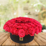 باکس گل رز ایرانی قرمز