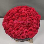 باکس گل رز ایرانی قرمز یکصد شاخه
