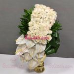 جام گل سفید رز برای خواستگاری