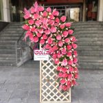 پایه گل نمایشگاهی صورتی