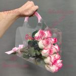 قیمت باکس گل طلقی رز صورتی